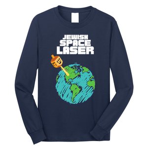 Jewish Space Laser Insane Funny Conspiracy Theory Long Sleeve Shirt