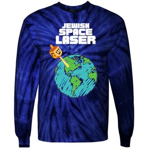 Jewish Space Laser Insane Funny Conspiracy Theory Tie-Dye Long Sleeve Shirt