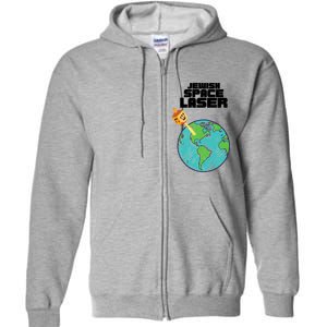 Jewish Space Laser Insane Funny Conspiracy Theory Full Zip Hoodie