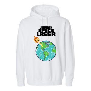 Jewish Space Laser Insane Funny Conspiracy Theory Garment-Dyed Fleece Hoodie