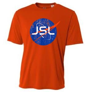 Jewish Space Laser Logo Badge Distressed Funny Meme Cooling Performance Crew T-Shirt