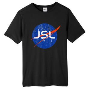 Jewish Space Laser Logo Badge Distressed Funny Meme Tall Fusion ChromaSoft Performance T-Shirt