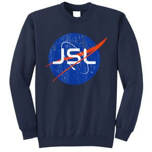 Jewish Space Laser Logo Badge Distressed Funny Meme Sweatshirt