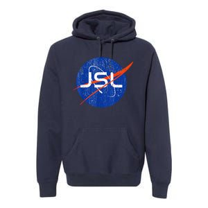 Jewish Space Laser Logo Badge Distressed Funny Meme Premium Hoodie