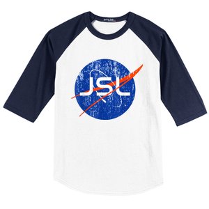 Jewish Space Laser Logo Badge Distressed Funny Meme Baseball Sleeve Shirt