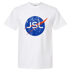 Jewish Space Laser Logo Badge Distressed Funny Meme Garment-Dyed Heavyweight T-Shirt