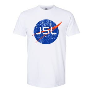 Jewish Space Laser Logo Badge Distressed Funny Meme Softstyle CVC T-Shirt