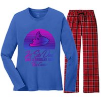 Jet Ski Lovers S Jet Ski Dad Regular Dad But Cooler Cute Gift Women's Long Sleeve Flannel Pajama Set 