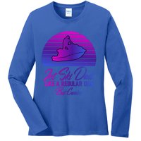 Jet Ski Lovers S Jet Ski Dad Regular Dad But Cooler Cute Gift Ladies Long Sleeve Shirt