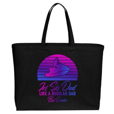 Jet Ski Lovers S Jet Ski Dad Regular Dad But Cooler Cute Gift Cotton Canvas Jumbo Tote