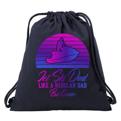 Jet Ski Lovers S Jet Ski Dad Regular Dad But Cooler Cute Gift Drawstring Bag