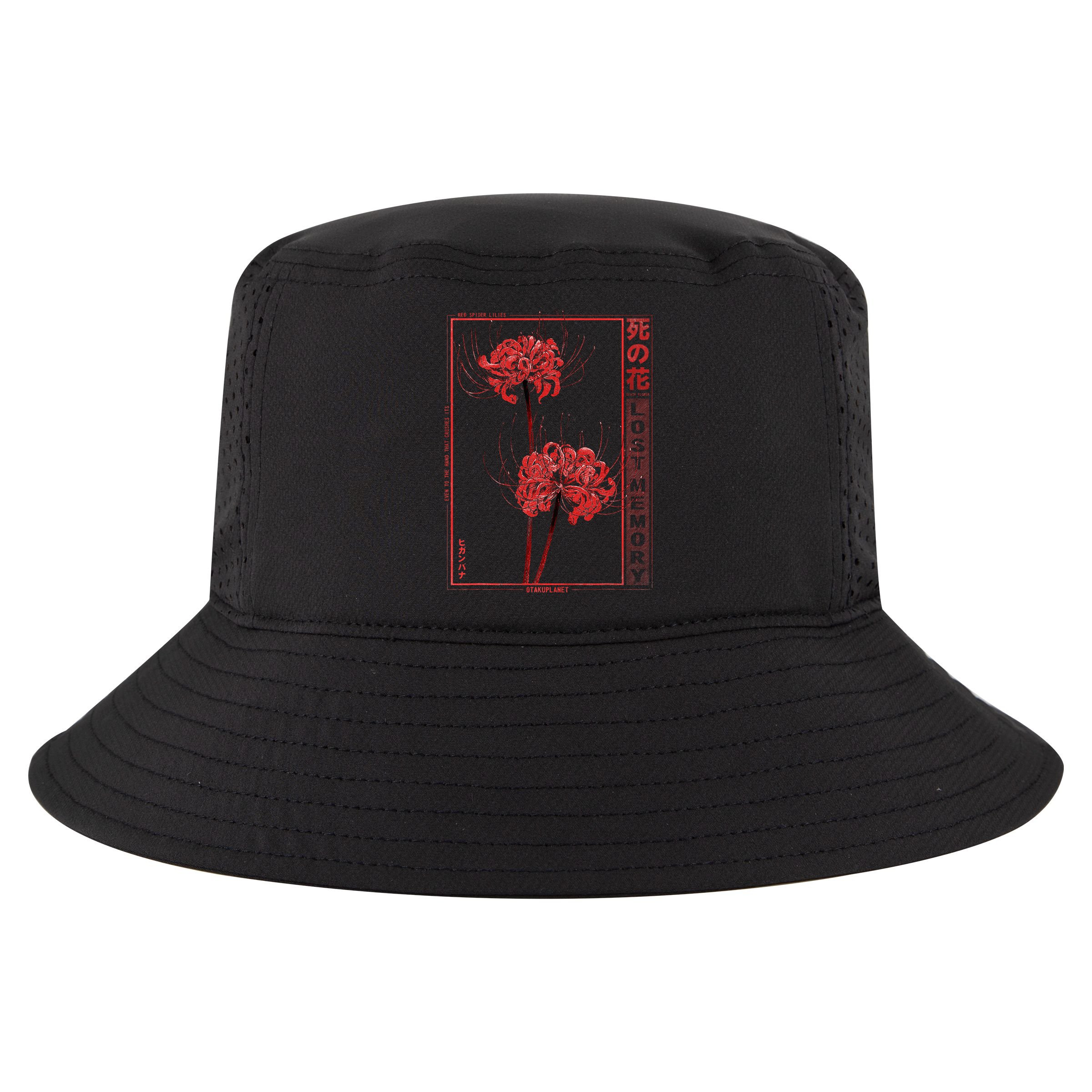 Japanese Spider Lily Soft Grunge Anime Aesthetic Flower Cool Comfort Performance Bucket Hat