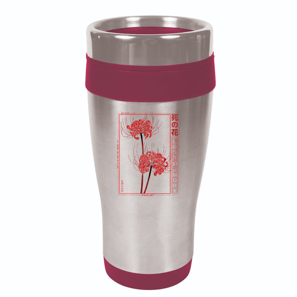 Japanese Spider Lily Soft Grunge Anime Aesthetic Flower 16oz Travel Tumbler