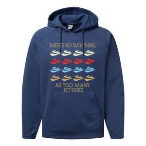 Jet Ski Lovers Meaningful Gift Performance Fleece Hoodie