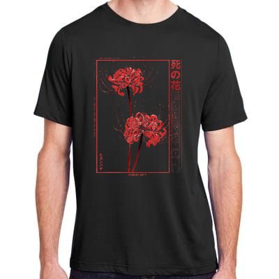 Japanese Spider Lily Soft Grunge Anime Aesthetic Flower Adult ChromaSoft Performance T-Shirt