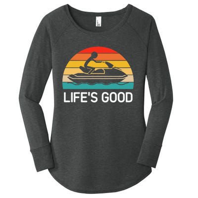 Jet Ski LifeS Good Life Quotes For Family Women's Perfect Tri Tunic Long Sleeve Shirt