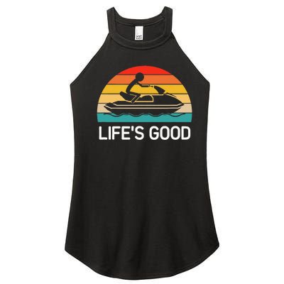 Jet Ski LifeS Good Life Quotes For Family Women's Perfect Tri Rocker Tank