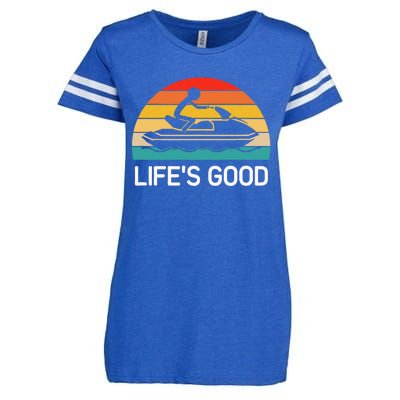 Jet Ski LifeS Good Life Quotes For Family Enza Ladies Jersey Football T-Shirt