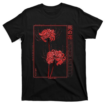 Japanese Spider Lily Soft Grunge Anime Aesthetic Flower  T-Shirt