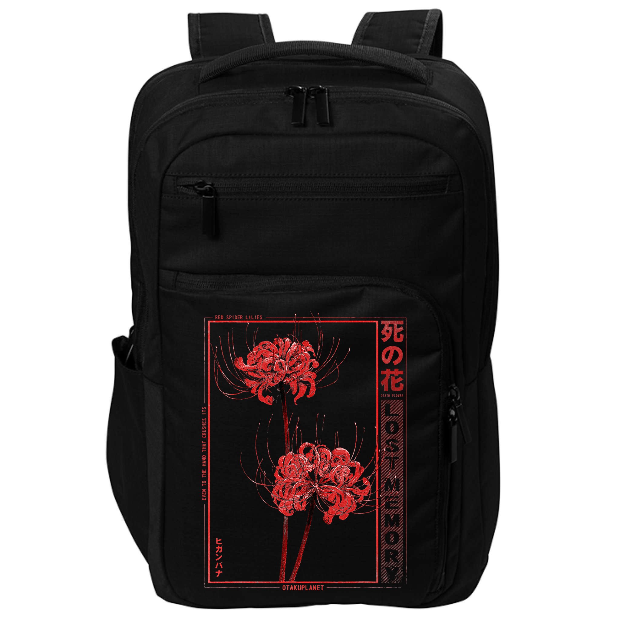 Japanese Spider Lily Soft Grunge Anime Aesthetic Flower  Impact Tech Backpack