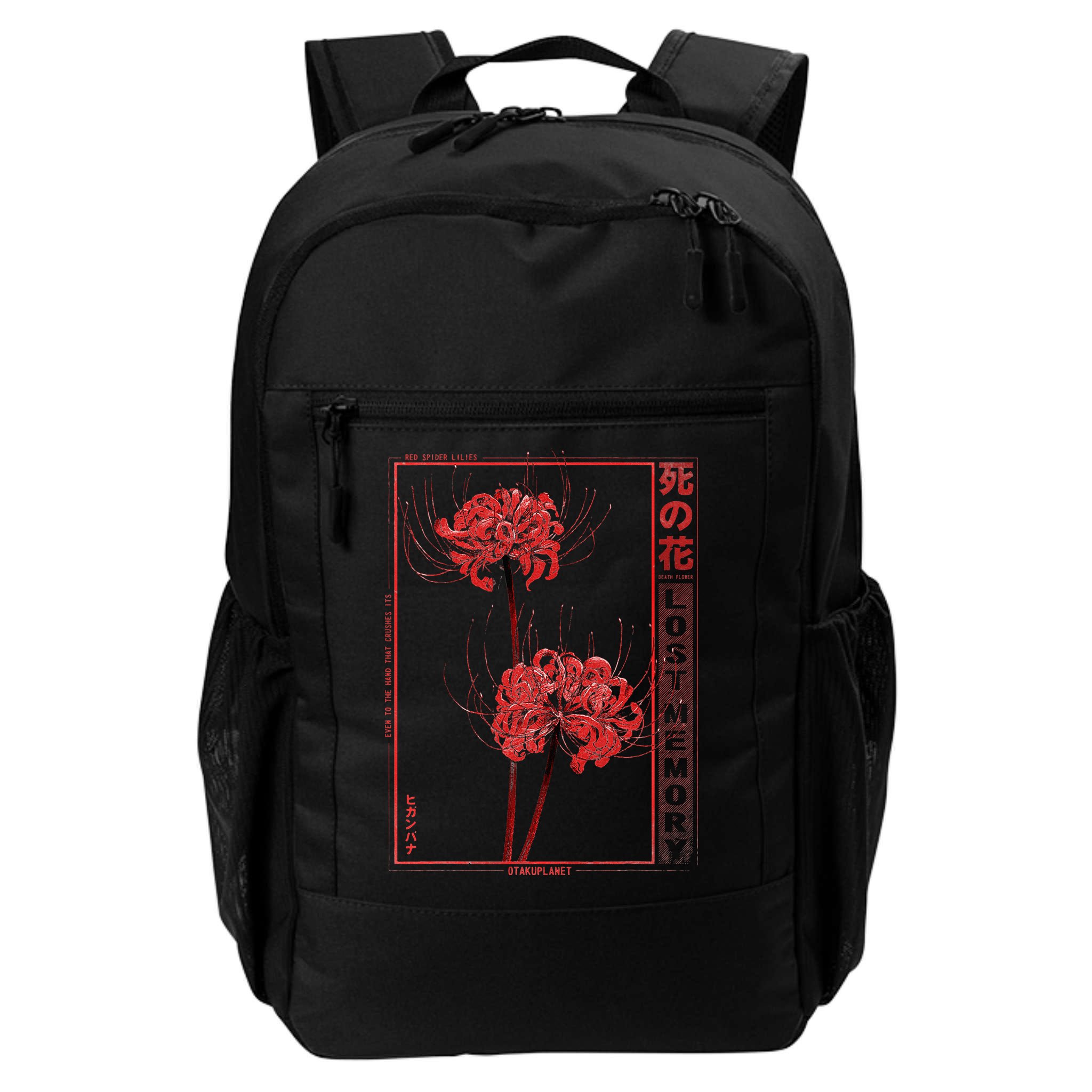 Japanese Spider Lily Soft Grunge Anime Aesthetic Flower  Backpack