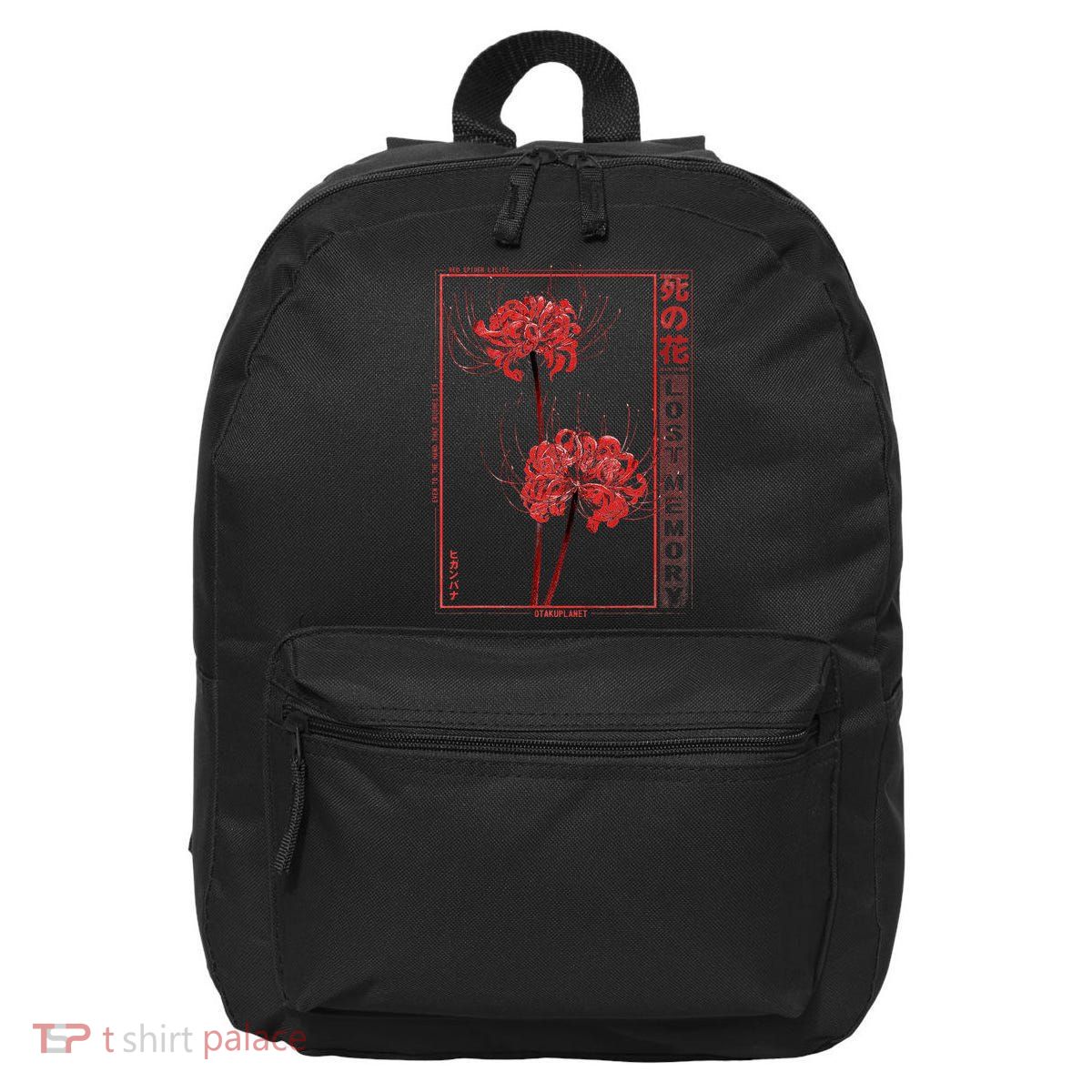 Japanese Spider Lily Soft Grunge Anime Aesthetic Flower  16 in Basic Backpack