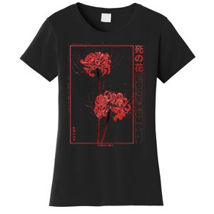 Japanese Spider Lily Soft Grunge Anime Aesthetic Flower  Women's T-Shirt