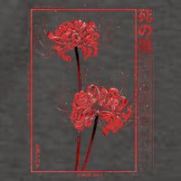 Japanese Spider Lily Soft Grunge Anime Aesthetic Flower  Vector Backpack
