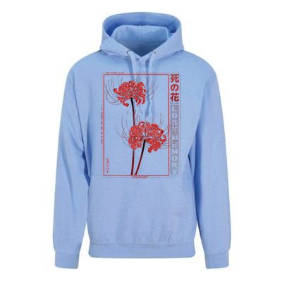 Japanese Spider Lily Soft Grunge Anime Aesthetic Flower  Unisex Surf Hoodie