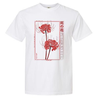 Japanese Spider Lily Soft Grunge Anime Aesthetic Flower  Garment-Dyed Heavyweight T-Shirt