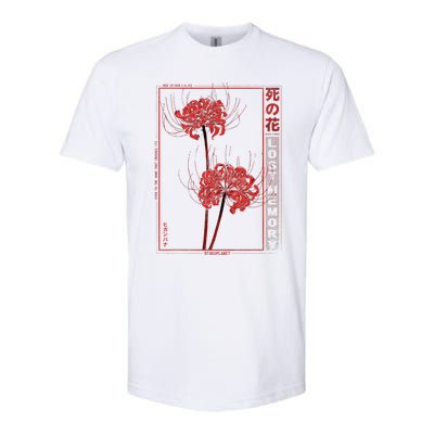 Japanese Spider Lily Soft Grunge Anime Aesthetic Flower  Softstyle CVC T-Shirt