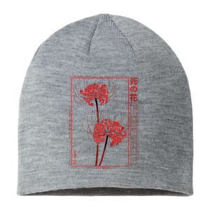 Japanese Spider Lily Soft Grunge Anime Aesthetic Flower Sustainable Beanie