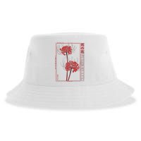 Japanese Spider Lily Soft Grunge Anime Aesthetic Flower Sustainable Bucket Hat