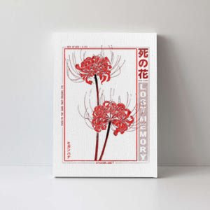 Japanese Spider Lily Soft Grunge Anime Aesthetic Flower Canvas