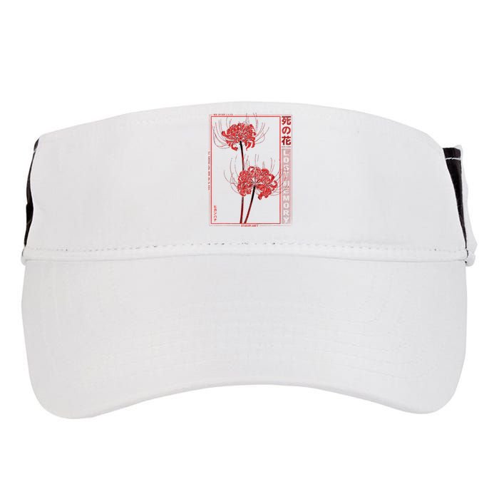 Japanese Spider Lily Soft Grunge Anime Aesthetic Flower Adult Drive Performance Visor