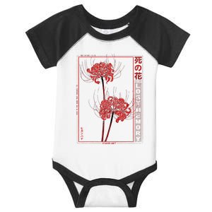 Japanese Spider Lily Soft Grunge Anime Aesthetic Flower Infant Baby Jersey Bodysuit