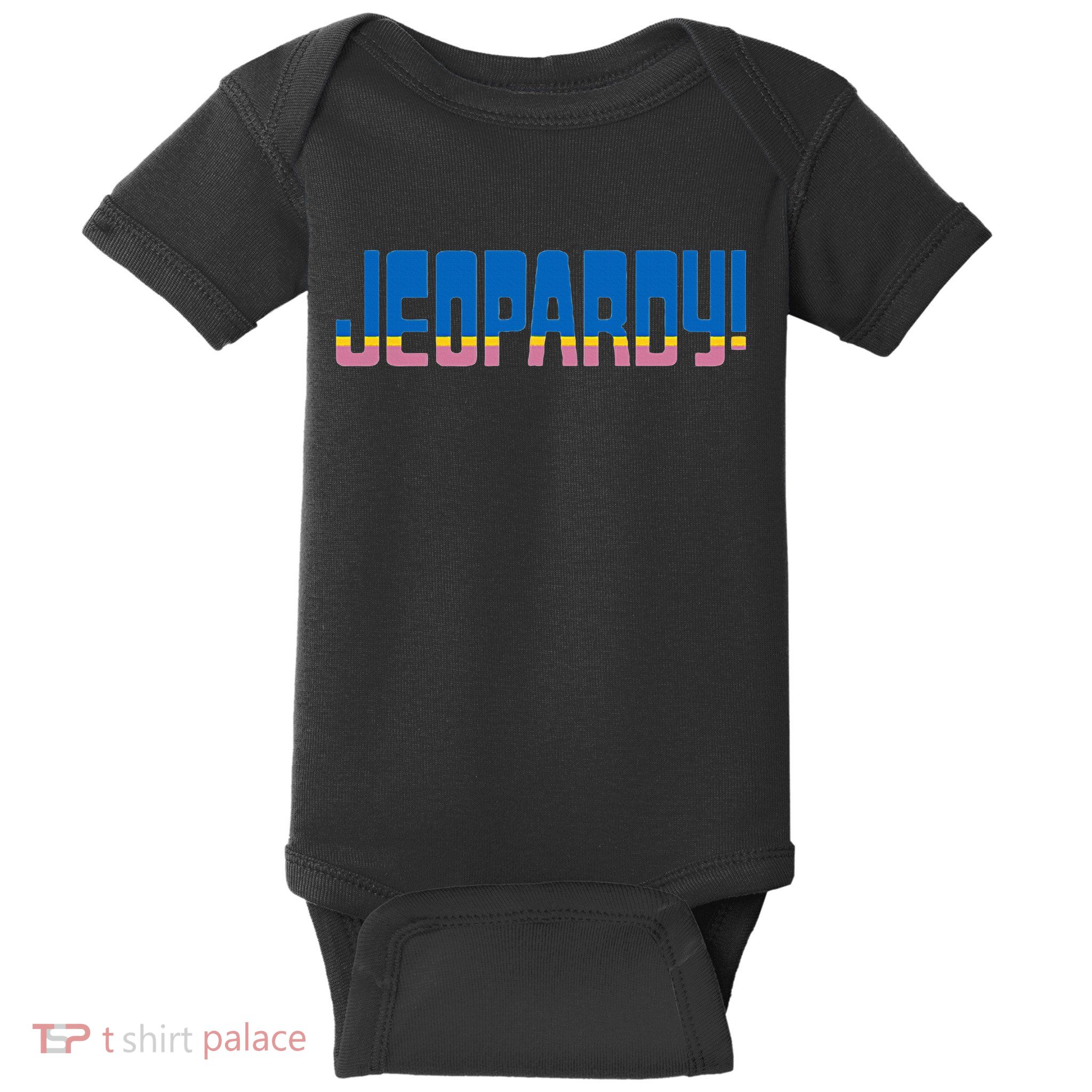 Jeopardy! Striped Logo Baby Bodysuit