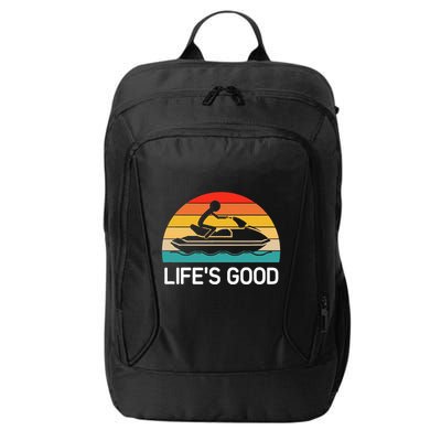 Jet Ski LifeS Good Life Quotes For Family City Backpack