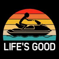 Jet Ski LifeS Good Life Quotes For Family Button