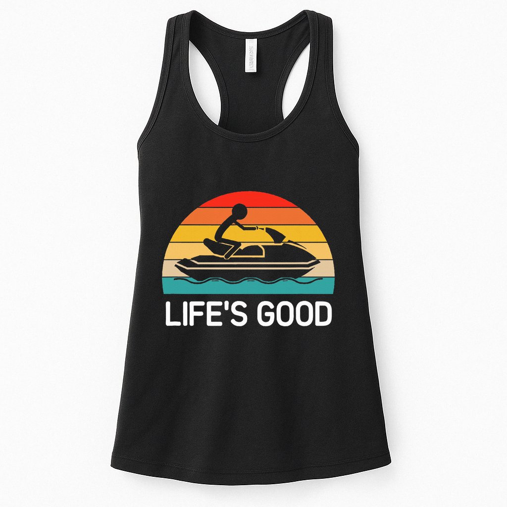 Jet Ski LifeS Good Life Quotes For Family Womens Tank Top