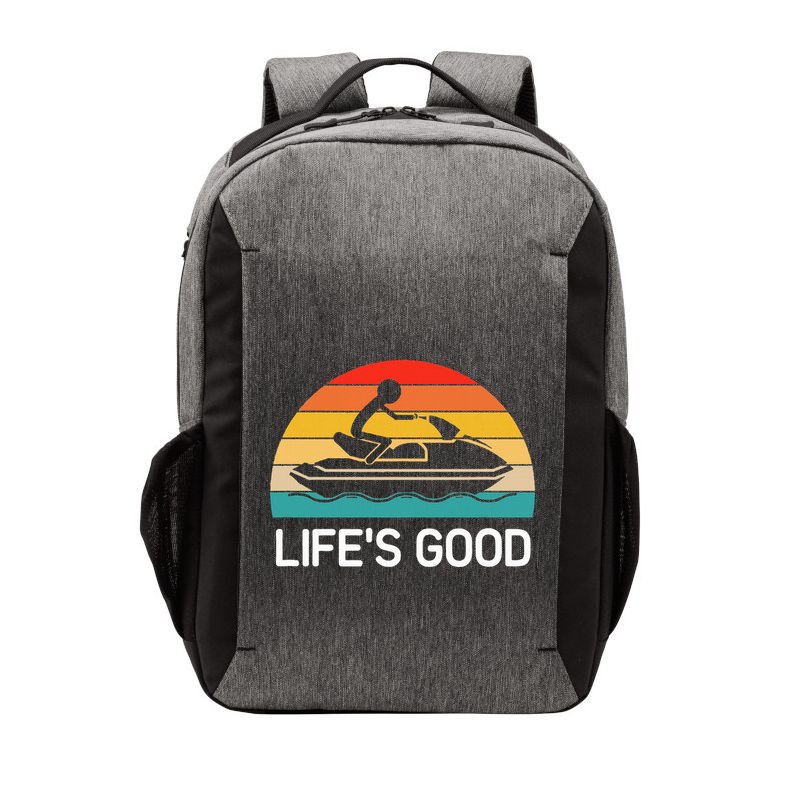 Jet Ski LifeS Good Life Quotes For Family Vector Backpack