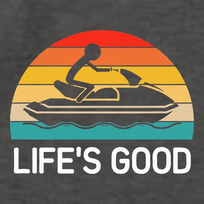 Jet Ski LifeS Good Life Quotes For Family Vector Backpack
