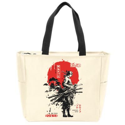 Japanese Samurai Limited Edition Anime Manga Legend Zip Tote Bag