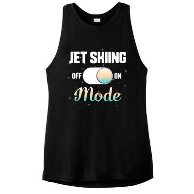 Jet Skiing Lover Jet Ski Mode On Athletic Beach Summer Sport Gift Ladies PosiCharge Tri-Blend Wicking Tank