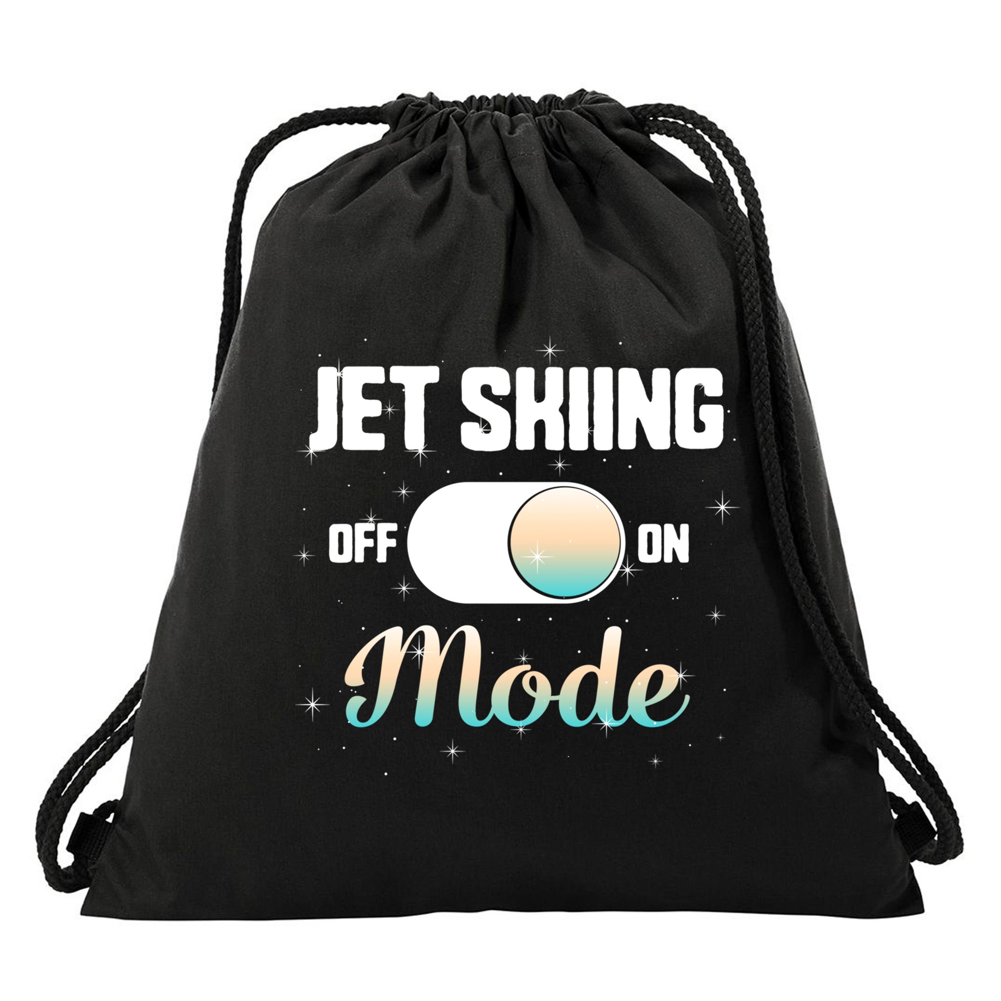 Jet Skiing Lover Jet Ski Mode On Athletic Beach Summer Sport Gift Drawstring Bag