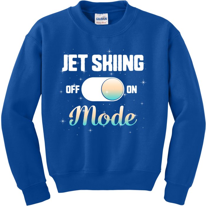 Jet Skiing Lover Jet Ski Mode On Athletic Beach Summer Sport Gift Kids Sweatshirt