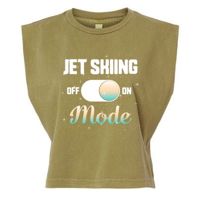 Jet Skiing Lover Jet Ski Mode On Athletic Beach Summer Sport Gift Garment-Dyed Women's Muscle Tee