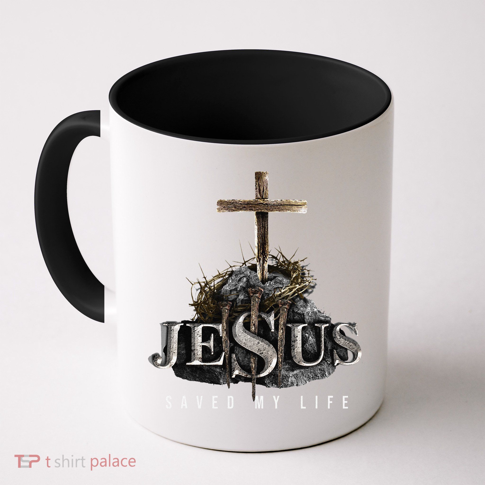 Jesus Saved My Life Christian Religious Bible Church Mug