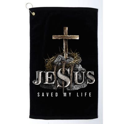 Jesus Saved My Life Christian Religious Bible Church Golf Towel