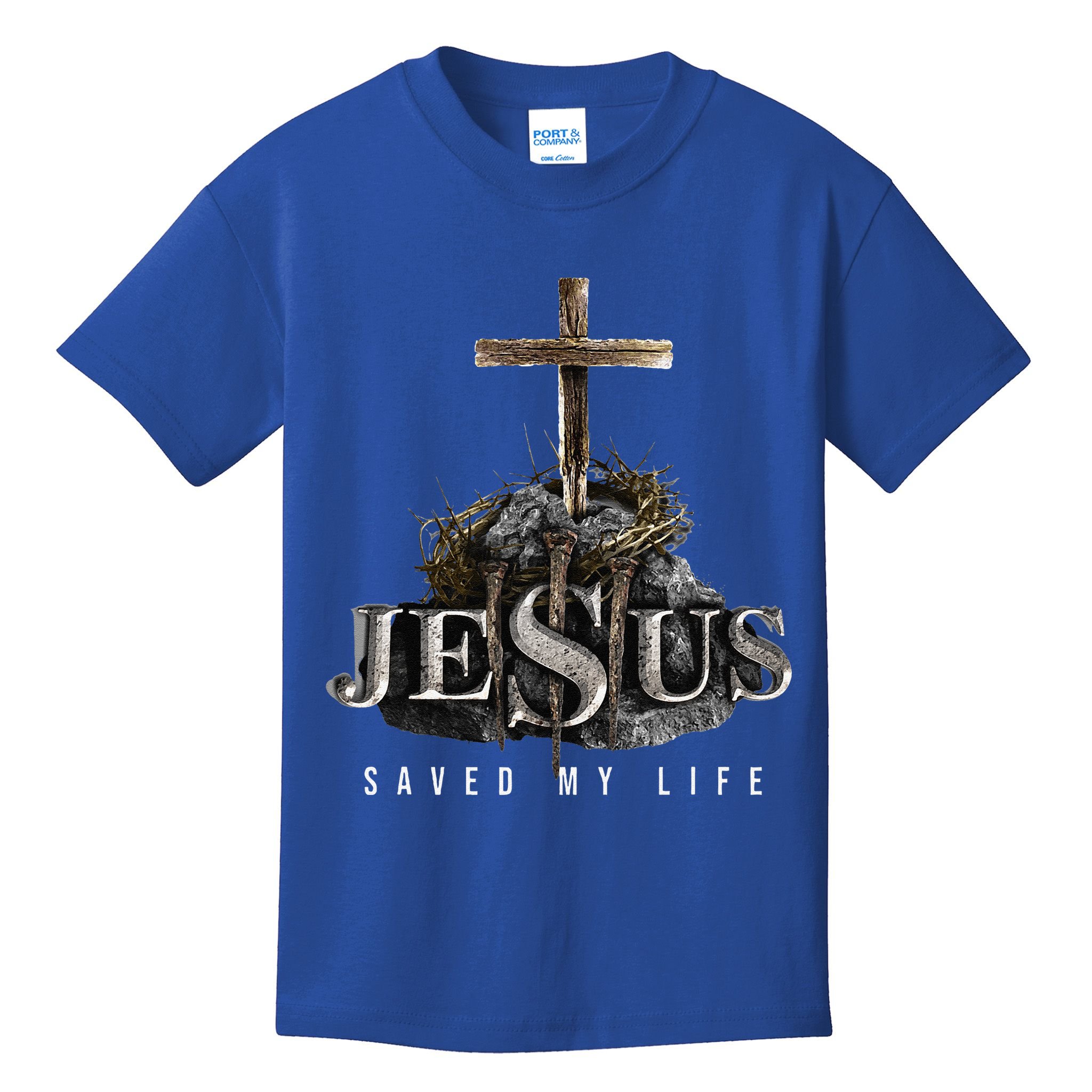 Jesus Saved My Life Christian Religious Bible Church Kids T-Shirt